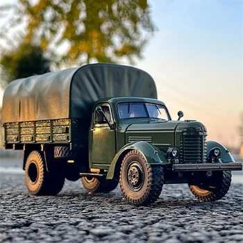 1/24 CA10 сплав тактически камион брониран автомобил модел военен персонал превозвач транспортни превозни средства модел звук светлина детски играчки подаръци