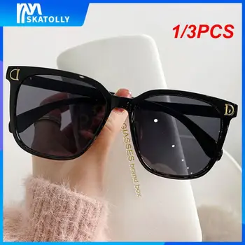 1/3PCS Нова марка дизайнер извънгабаритни слънчеви очила жени реколта квадратни слънчеви очила слънчеви очила голяма рамка слънчеви очила UV400 Oculos