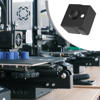 1/4Pcs 3D принтер части нагревател блок силиконов чорап топлоизолация за CR10