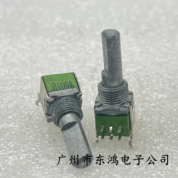 1 PCS Тайван 09 прецизен потенциометър двоен 6-пинов B100K дължина на вала 20mm