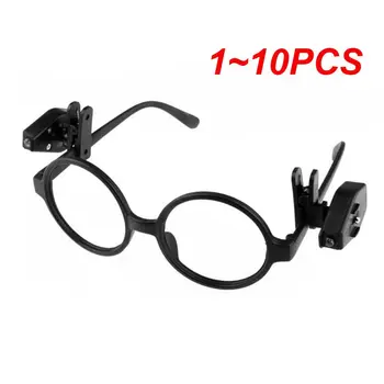  1 ~ 10PCS комплект Регулируема мини лампа за четене LED светлина фенерче очила четене лампа клип лампа универсални очила гъвкава книга