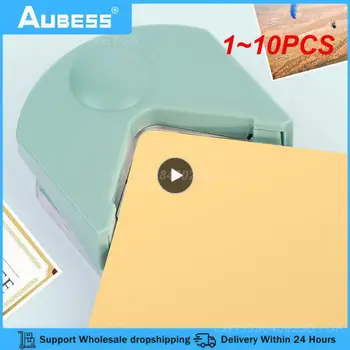  1 ~ 10PCS хартия рязане и закръгляване хартия Кътър ъгъл Кътър пластмасови PVC филм визитка Chamferer Corner Кътър