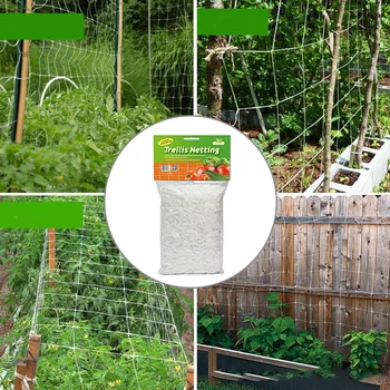 1 чанта найлонова мрежа градинарство растение обхождане мрежа лоза расте притежател пълзи градинарство мрежа зелен найлон окото фиксирани в четири ъгъла
