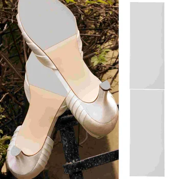 1 чифт подложки без обувки Самозалепващи се протектори за подметки за обувки Високи анти-обувни ръкохватки Анти-проливането на плъзгащи се гумени протектори за подметки