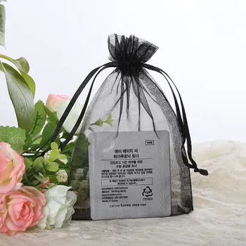 10/50pcs Цветни органза шнур чанта бижута опаковка чанти сватба подарък съхранение шнур торбички 7x9cm 9x12cm 10x15cm