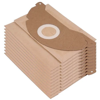 10 Хартиени торбички за прахосмукачки за Karcher 6.904-322.0 MV2 WD2 A2003 A2004 Съвместими вакуумни торби за прах