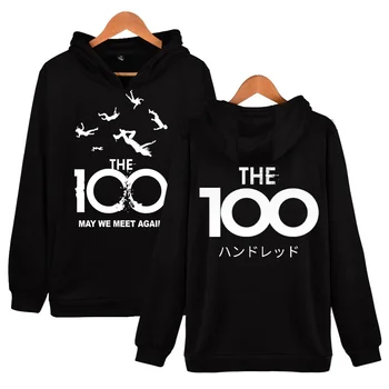 100 3D печат сива врана суитчъри мъже жени мода случайни готино пуловер 2020 телевизионен сериал Harajuku Streetwear извънгабаритни качулки