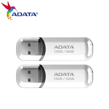 100% оригинален ADATA C906 USB флаш устройство 32GB 16GB USB 2.0 мини U стик писалка диск висока скорост Pendrive памет стик