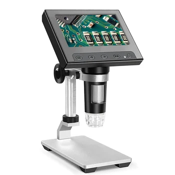 1000X цифров микроскоп 4.3'' USB увеличение 1080P HD електронен микроскоп камера с 8 светодиода за ремонт на телефона запояване