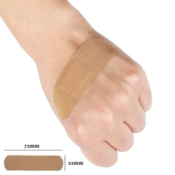 100Pcs еластична тъкан Band-Aid Комплект за първа помощ Навита лепилна мазилка Медицински превръзки стикер за домашно пътуване на открито