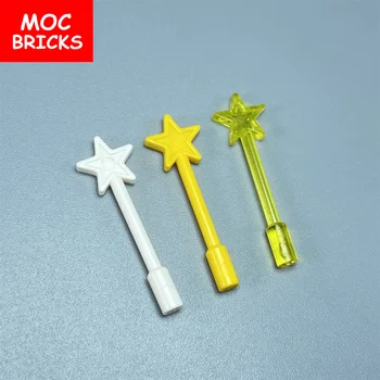 10pcs/lot MOC тухли прибор звезда магия пръчка 6124 стик строителни блокове част играчки за деца съвместими големи марки