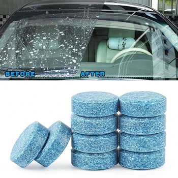 10Pcs Ефервесцентни таблетки за чистачки на предното стъкло за Toyota Corolla E150 E120 Land Cruiser 200 Camry 40 55 Rav4