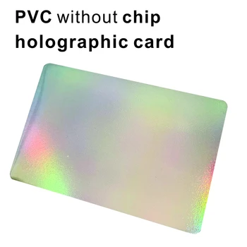 10pcs Холографската PVC пластмасова празна лична карта без чип Кредитна карта тънка CR80 Предлага се за картов принтер