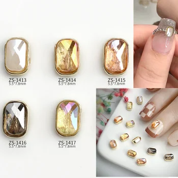 10Pcs японски нокти изкуство сексапил 3D сплав скъпоценни камъни ретро fritillary любов нокти изкуство декорации бижута за маникюр метални нокти доставки