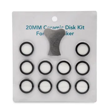 11Pcs Mist Maker комплект за поддръжка, керамичен диск керамичен диск ключ резервни части комплекти за мъгла машина
