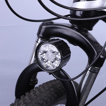 12-72 V рог фар ултра-ярък 2 в 1 електрически скутер фар рог електрически скутер LED предна светлина за електрически велосипед