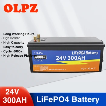 12V 24V 400Ah 300Ah 200Ah 100Ah LifePo4 батерия литиево-железен фосфат акумулаторна батерия за RV кемпери Голф количка слънчева
