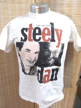 1990s Vintage Steely Dan T-Shirt Size L Band Tee 1994 Tour ~ NICE