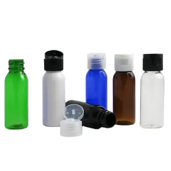 1OZ Трайна пластмасова бутилка за пътуване с черна бяла флип капачка крем течен контейнер многофункционални празни бутилки за многократна употреба