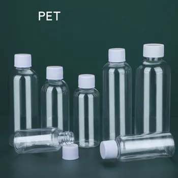 1PC 5ml-100ml за многократна употреба прозрачна празна бутилка пластмасова преносима бутилка контейнер за пътуване за многократна употреба козметика контейнер