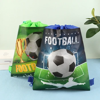 1Pc Футбол шнур пакет джоб зелен футбол раница рамо пътуване чанта за съхранение на момче подарък Draw низ чанти