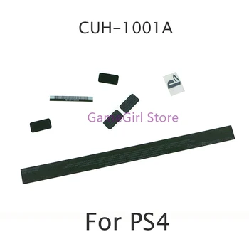 1set за PlayStation 4 PS4 игрова конзола черен корпус черупка случай стикер Lable уплътнения CUH-1001A