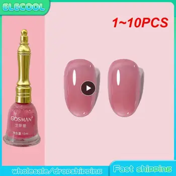 1~10PCS Clou Beaute Macaron Colors Гел за нокти Vernis Ongle Semi Permanent Nail Glue Varnish 15ml Base Top Coat Nails Gel UV