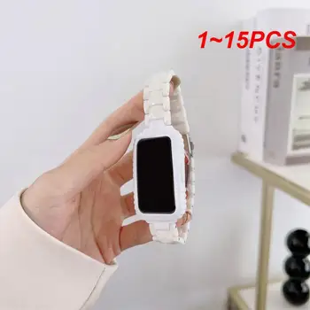 1~15PCS цветна смола каишка за Huawei Band 7 6 чест лента 6/7/6pro три мъниста смола SmartWatch замяна гривна маншет