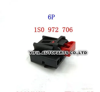 2/4/10pcs/lot 6 Pin/Way женски превключвател за регулиране на облегалката Plug конектор за Volkswagen Passat Audi Q5 1S0 972 706 1S0972706