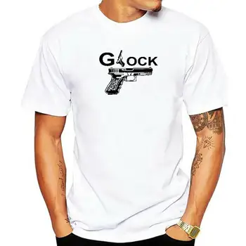 2018 В Глок се доверяваме Пистолет пистолет оръжие къс ръкав Лятна щампа тениска памук мъже тениска нови жени TEE