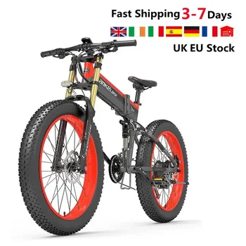 2023 ЕС САЩ Великобритания склад LANKELEISI XT750PLUS електрически велосипед 1000W сняг Ebike сгъване 27 скорост 48V 17.5Ah велосипед 26inch мазнини гума