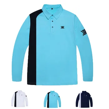 2023 Мъжка тениска за голф с дълъг ръкав Sport Casual Multi-purpose Quick Dry Дишаща пролетна и есенна голф риза Мъжко облекло