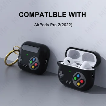 2023 Нов ретро капак за игрова конзола за Airpod Pro 2 Луксозен защитен калъф за слушалки Мек силиконов капак за Airpod Pro 2 3 3D калъф