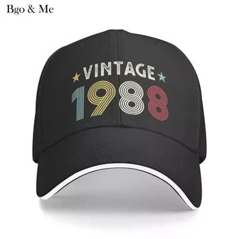 2023 Нова мода реколта 1988 рожден ден бейзболна шапка за жени мъже регулируема татко шапка на открито