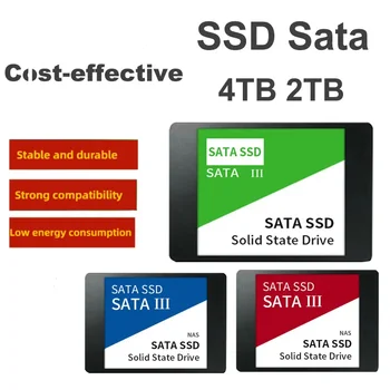 2024 Нов 4TB SSD Sata твърд диск Sata3 2.5 инчов 2TB 1TB 560MB/S Високоскоростен твърд диск Вътрешни твърди дискове за лаптоп