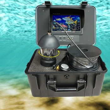 20m подводна риболовна камера 7inch 700TVL 360 градуса въртяща се гледка водоустойчива видеокамера поддръжка DVR за риболов на лед / море