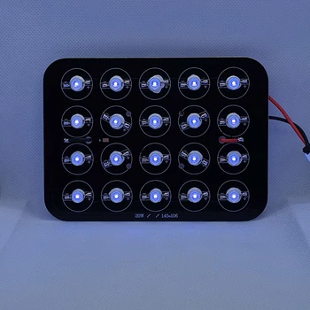  20W UV 365nm ~ 370nm ултравиолетов LED + PCB за DIY лампи Спот светлина прожектор крушка втвърдяване аквариум