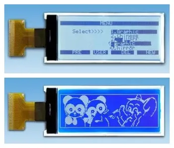 24PIN SPI 19264 LCD екран COG UC1604C контролер 3.3V бяла / синя подсветка