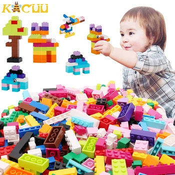 250-1750PCS насипни строителни блокове съвместими всички марки деца DIY строителен блок град фигури тухли образователни играчки подарък