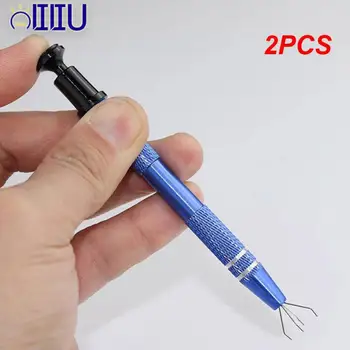 2PCS Blue Four Claw Ic Extractor Hand Tool Suck Инструмент за ремонт на чипове за мобилни телефони Електронен компонент Ръчно изработени инструменти
