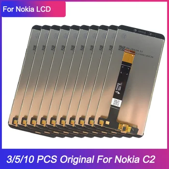 3/5/10 PCS оригинален екран за Nokia C2 дисплей сензорен екран събрание дигитайзер резервна част за Nokia C2 LCD