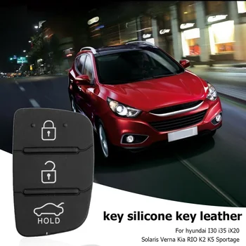 3 бутон флип сгъваем дистанционно кола ключ случай дистанционно ключ смарт подложка карта кола ключ замяна за Kia черен
