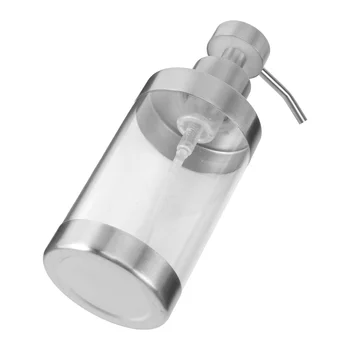 304 Дозатор за сапун от неръждаема стомана и акрил Дозатор за пяна за течен сапун Ръчен прозрачен дозатор за кухня и