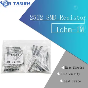 330PCS/lot 1ohm-1M ohm Електронни резистори 5% 2512 SMD резистор асорти комплект комплект 10R 47R 100R 10K 470K 680K smd резистор пакет