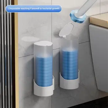 36-еднократна тоалетна четка за почистване с дълга дръжка четка за почистване на баня със сменяема четка главата тоалетни аксесоари