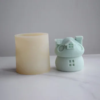 3D гъби силиконови мухъл свещ сапун DIY занаятчийски консумативи за начинаещи предястия печене торта декор мухъл Коледа декор