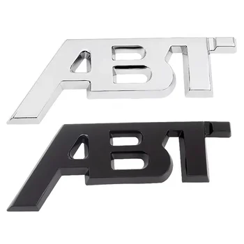 3d Метална кола задна значка за багажник Лого на предната решетка ABT емблема за Volkswagen Golf Audi RS3 ABT S3 S5 Q5 Q8 A4 B8 A3 8V аксесоари