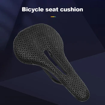 3D отпечатани велосипеди седло ултралеки велосипеди седловина седалка възглавница удобни дишаща шок абсорбция колоездене аксесоари