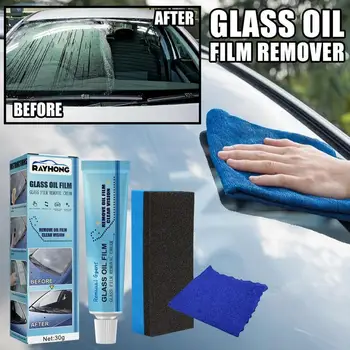 3pcs Почистване на предни стъкла за почистване на стъкла от стъкло с гъба за почистване на предното стъкло за кола Стъкло за баня