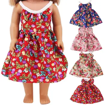 43CM кукла дрехи лятна прашка флорална рокля за 18Inch кукли аксесоари Промяна на превръзка игра Игра Къща Подаръци Детски играчки